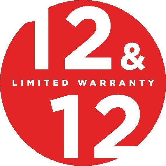 12 12 warranty logo