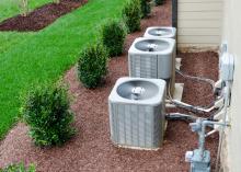 exterior ac units connected to residential house