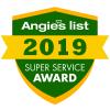 2019 Angie's List Super Service Award for CARJON Heating & Cooling