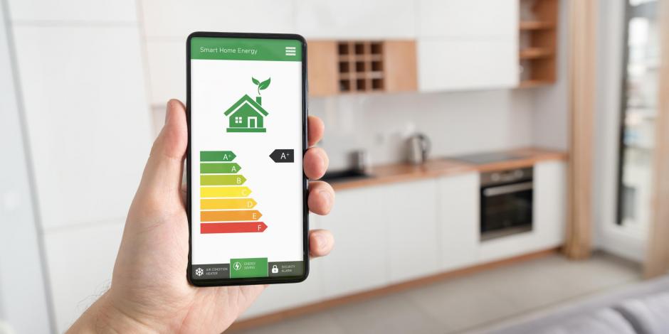 app showing that a home is energy efficient