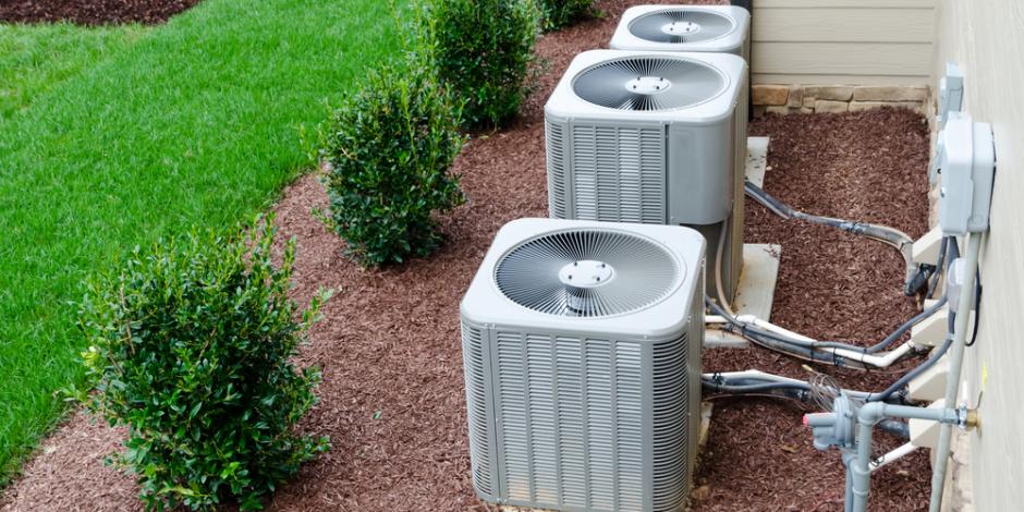 exterior ac units connected to residential house