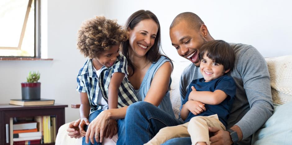 Happy Family at home